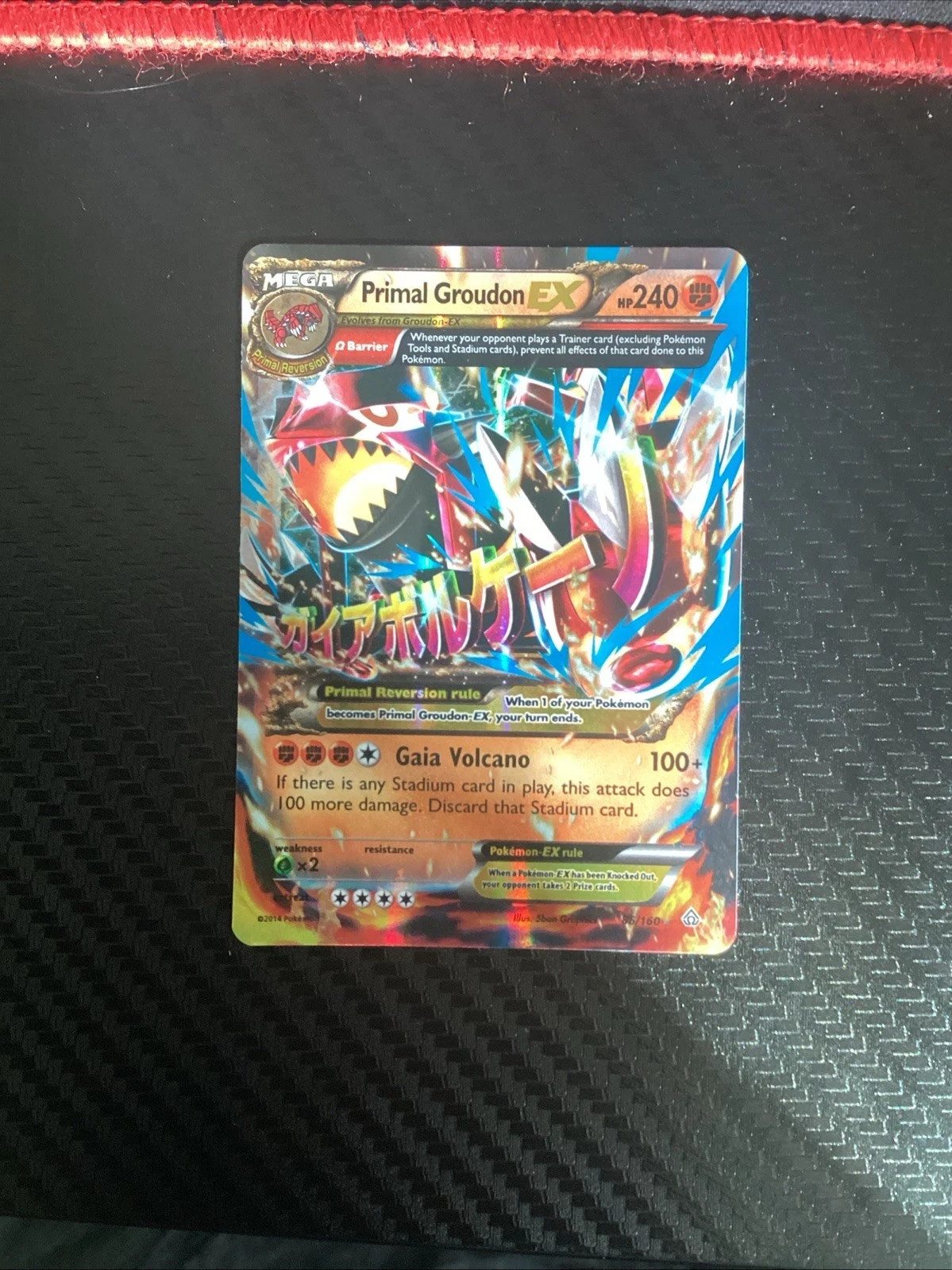 2014 Pokemon Mega Primal Groudon EX Holo Ultra Rare Primal Clash 86/160 NM