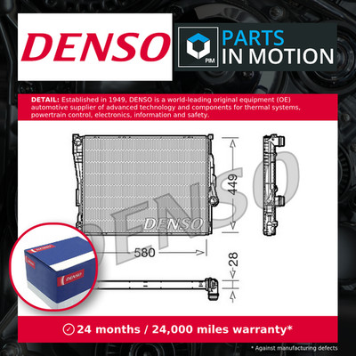 Radiator fits BMW Z4 3.0 02 to 16 Denso 155981411 1611557 1611565 1611573 New