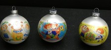 Vintage Christmas Raggedy Ann and Andy Ornaments Lot Made in the USA