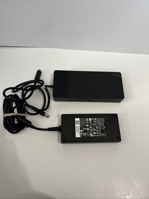 Dell WD19TB USB-C K20A001 180W Docking Station W/ 180W ADAPTER  Used