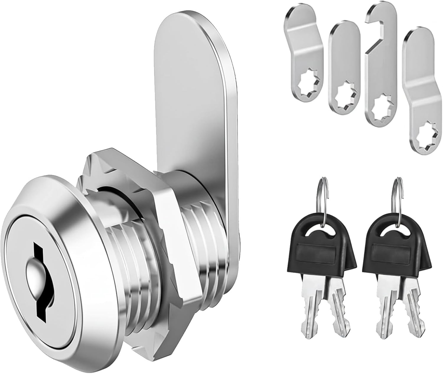 Cabinet Lock, Post Box Lock, Cam Locks, Comes with 4 Keys and 4 Different Locks