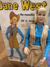 MARX TOYS JOHNNY WEST SERIES JANE WEST Cowgirl SET BOX DOLL 11 in