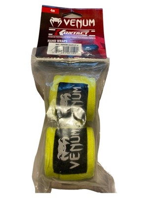 VENUM Kontact Boxbandagen Hand Wraps 4m Gelb Neon Kickboxen MMA