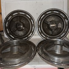 1965-1966 Chevy Impala Ss Spinner Hub Caps Wheel Covers Oem 14 Set 4 Vintage
