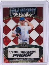 2024 Leaf Metal Jonathan Santucci Diamond Wonders Super Prismatic Gold Proof 1/1