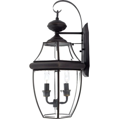 Quoizel NY8317 Bronze Newbury 2-Light 20"H Outdoor Wall Sconce With Clear Glass - Picture 9 of 9