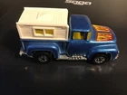 Vintage Hot Wheels 56 Hi Tail Hauler Blue Truck with Top and Bikes 1973 Extras