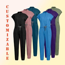 Unisex NiaaHinn Medical Short-Sleeve Coveralls - Utility Work Jumpsuit