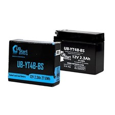 12V 2.3Ah YT4B-BS Battery Replacement for Yamaha SR400 TTR50E  Compatible