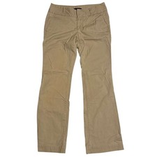 Express Editor Khaki Chinos Tan Flare Leg Dress Pants Women Size 6 Casual Office