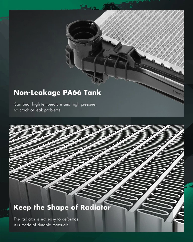 13376 Aluminum Radiator For 2012 2013-2015 Mercedes-Benz SLK250 2012-2016 SLK350 — 第 4/4 张图片