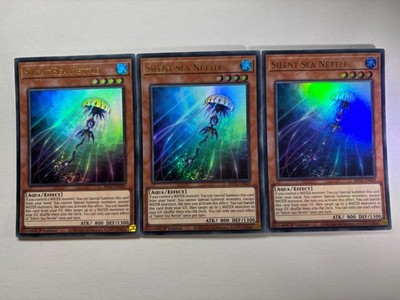 3 x Stille Meeresnessel BROL-DE029 Ultra Rare 1. Auflage YuGiOh Playset NM
