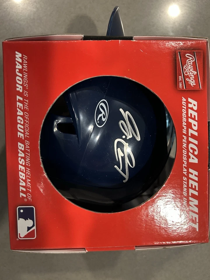 Garrett Crochet Boston Red Sox Mini Helmet JSA cert - Image 2 of 3