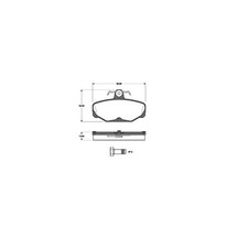 Plaquette de frein Ford P 100