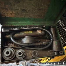 Greenlee 767 Hydraulic Knockout Punch Set w/ Case, Hose & Dies