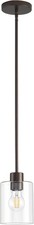 Oil Rubbed Bronze Pendant Lights Kitchen Island - Clear Glass Pendant Light Fixt