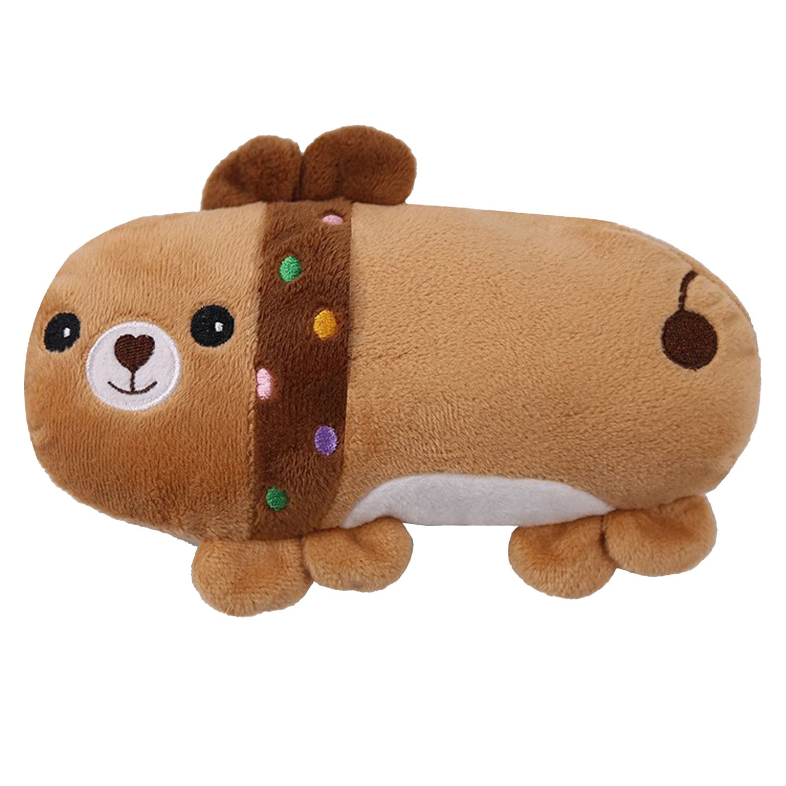 Plush Animal Pet Toy Teeth Grinding Boredom Relief Throw Pillow Stuffed Part.