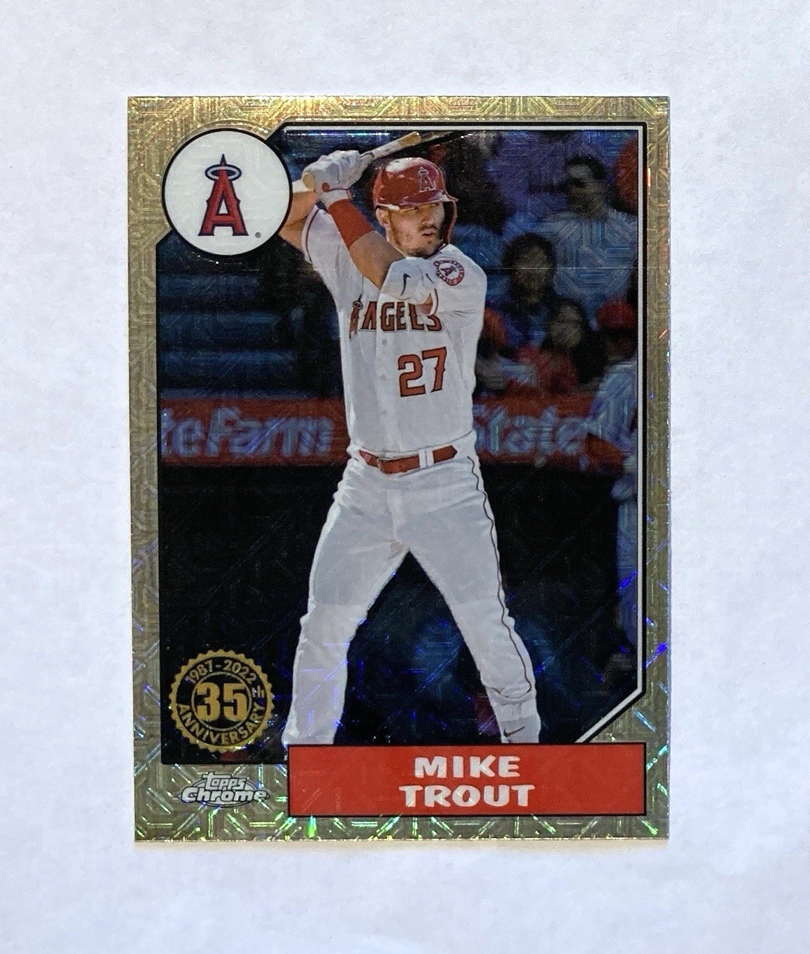 2022 Topps Update - 1987 Topps Chrome Silver Pack Mojo - Mike Trout #T87C-11