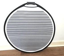 Dent Removal Tool - 31" Circular Striped Light Reflector Board, Flexible Fold