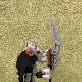 LEGO Bionicle VEZON Figure Only From Set # 8764 but w/ CUSTOM REPLACEMENT CAPE