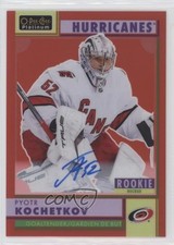 2022-23 O-Pee-Chee Platinum Retro Rookies Red Rainbow Pyotr Kochetkov Auto q2c
