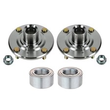 2 Piece Front Wheel Bearing Hub Kit Set Compatible with 1998-2002 Honda