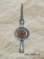 ❉Alte Weihnacht❉FEDERBAUM-Christbaumschmuck  REFLEX-SPITZE  Lauscha/ Thüringen