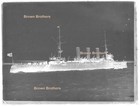 1910s WWI British Built Ottoman Cruiser Hamidiye Glass Photo Negative — photo 2