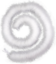 2 Yards Fluffy Marabou Feather Boa for Crafts Wedding Party Christmas Tree Decor