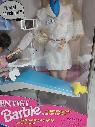 Barbie set bambola dentista con bambola paziente Mattel 1997 n. 17255 NRFB - Foto 5 di 7