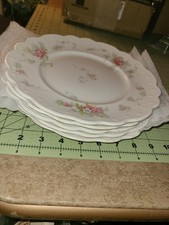Vintage W. H. Gridley Co. Set Of 5, Kenwood 10" Dinner Plates With Roses