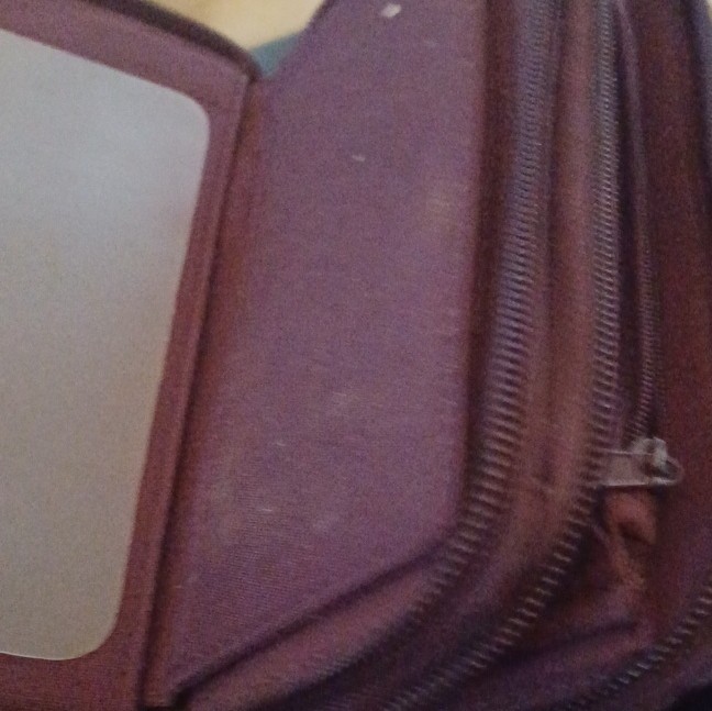 Purple Solid Pattern Zip-Around Women's Wallet wi… - image 3