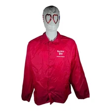  Auburn Sportswear XL Retro Coach Jacket Red Gordo’s Pub Colorado 90s Streetwear