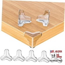 8 Pack Large Clear Corner Protectors for Baby Proofing Furniture - Table 8 PACK