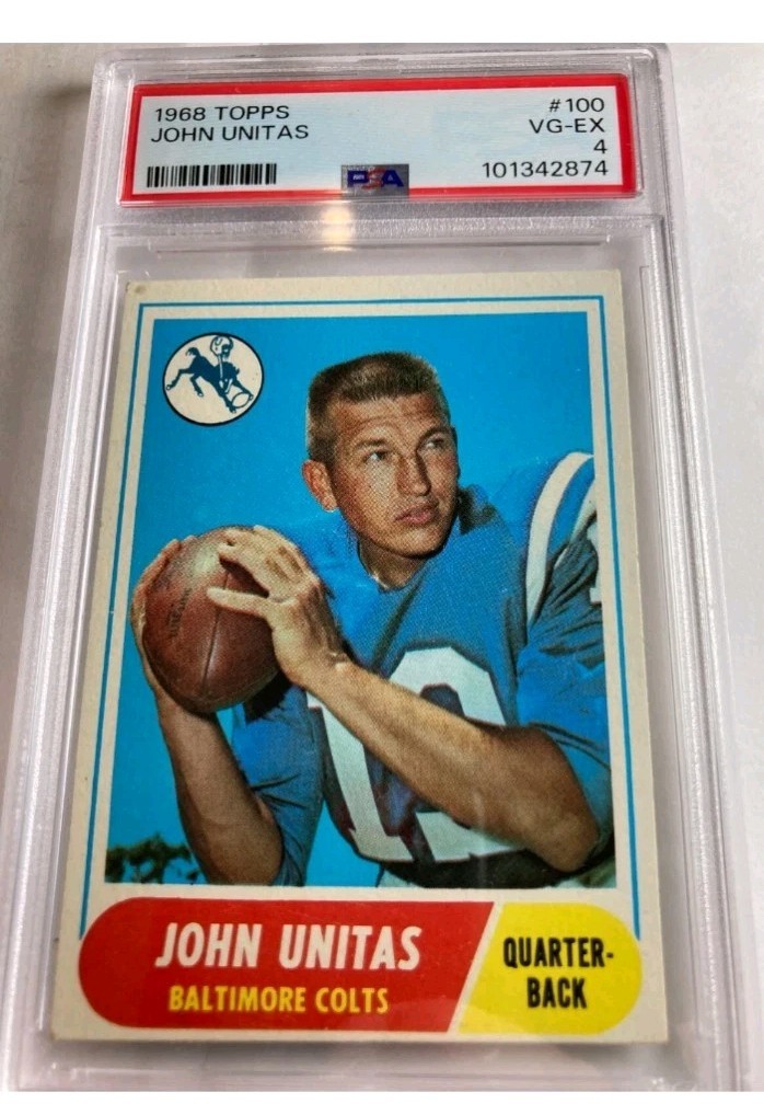 1968 Topps - Johnny Unitas #100 PSA 4 