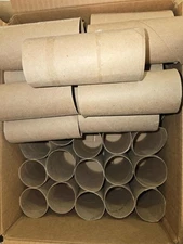 Toilet paper rolls 40 clean empty brown cardboard craft rolls 