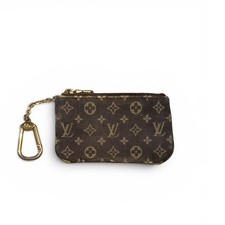 Louis Vuitton Mini Lin Coin Purse key Cles keychain