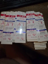 (68) ATLANTA BRAVES tickets 7/6/1982 vs. CUBS~ RAFAEL RAMIREZ, DALE MURPHY HOMER