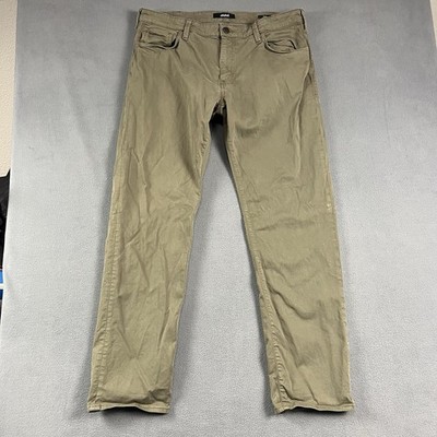 Mavi Pants Mens 38X34 Green Zach Straight Leg Stretch Denim Casual Preppy