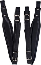 1 Pair Adjustable Synthetic Leather Accordion Shoulder Straps Belt for 16-120 Ba
