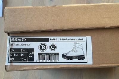 Hanwag Alaska GTX schwarz Trekkingstiefel Herrenschuh black Wanderschuh Outdoor