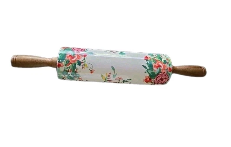 Pioneer Woman ~ Stoneware ~ Rolling Pin ~ PAINTED MEADOWS ~ Acacia Wood Handles
Opens in a new windo