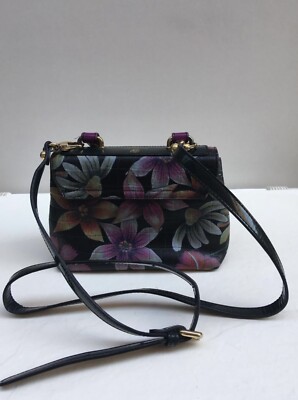 BRACCIALINI bemalte Blumen Blumen Kroko Schulter Handtasche Netz A Porter Farfetch