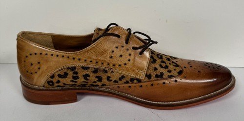 Zapatos y caldos derby Melvin & Hamilton Betty-4 para mujer marrón/leopardo - Reino Unido 7 - Imagen 5 de 6