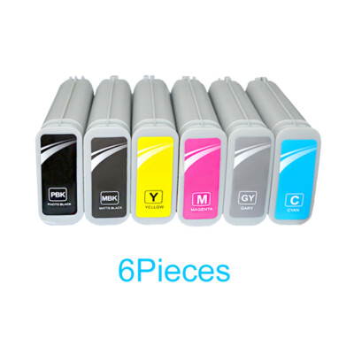 6pcs For HP 72 Compatible Ink Cartridges  For HP  T610 T770 T795 T1100 T1120