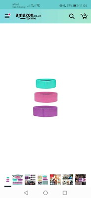 Xikaga Fabric Resistance Bands Set (3 Pack), Fitness Bands Set for