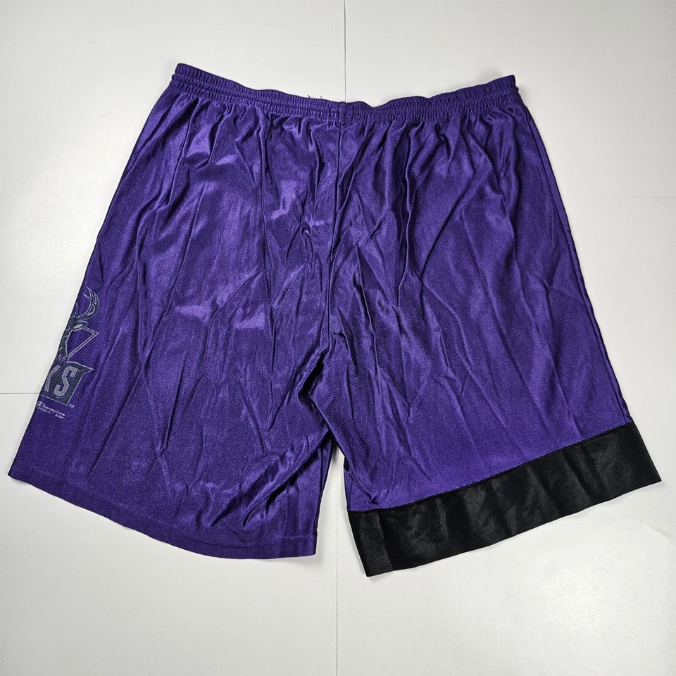 Vtg Champion Milwaukee Bucks Shorts XL 40-42 Purple NBA Basketball Drawstring - Image 2 of 4
