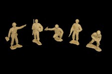 WWII GI's Battleground MARX Gallant Men Khaki 51 tank mg playset