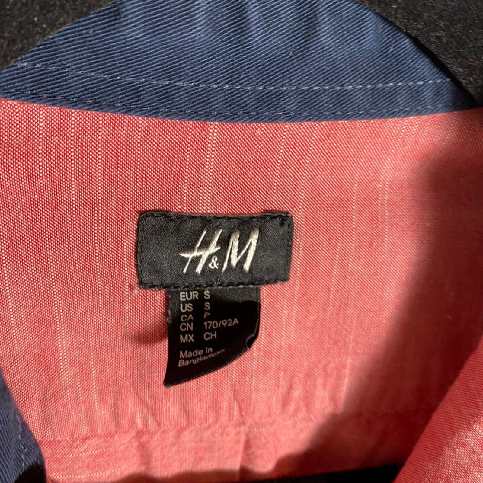 H&M Button Down Shirt Men's Small thumbnail 5