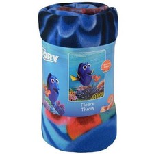 Blanket Fleece Throw 45"x60" Finding Dory Nemo Blue Ocean Coral Reef NEW